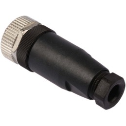 1 pcs - Binder 713 Series Female Cable Mount Connector, 4 contacts Socket