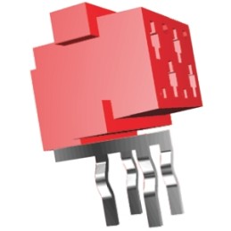 1 pcs - TE Connectivity Micro-MaTch Series Right Angle Through Hole Mount PCB Socket, 16-Contact, 2-Row, 2.54mm Pitch, Solder