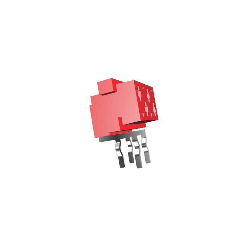 1 pcs - TE Connectivity Micro-MaTch Series Right Angle Through Hole Mount PCB Socket, 16-Contact, 2-Row, 2.54mm Pitch, Solder