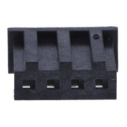 10 pcs - TE Connectivity, AMPMODU MOD II Female Connector Housing, 2.54mm Pitch, 4 Way, 1 Row