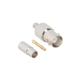 1 pcs : 112152 - RF Connectors / Coaxial Connectors BNC ST CRIMP JACK RG58T 50 OHM TF