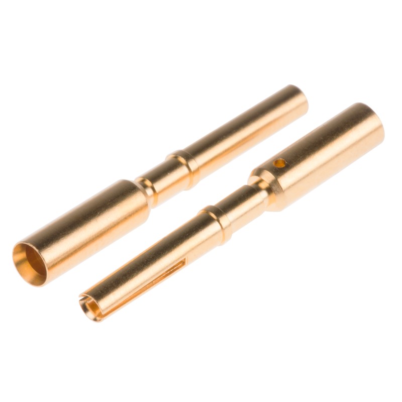 10 pcs - Harting Female Crimp Circular Connector Contact, Wire Size 14 AWG