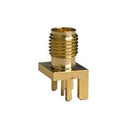 1 pcs : BU-1420701801 - RF Connectors / Coaxial Connectors LOW LOSS PCB EDGE MNT SMA JACK
