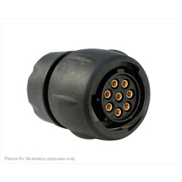 1 pcs - Souriau Circular Connector, 8 Contacts, Cable Mount, Socket, Female, IP68, IP69K, UTS Series