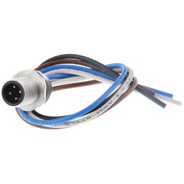1 pcs - binder Circular Connector, 4 Contacts, Cable Mount, M12 Connector, Plug, Male, IP67, 763 Series