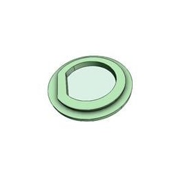 1 pcs : 77_Z-0-0-12/---_ -H - RF Connector Accessories Insulating washer, connector pattern, 24, 34, serie BNC, TNC