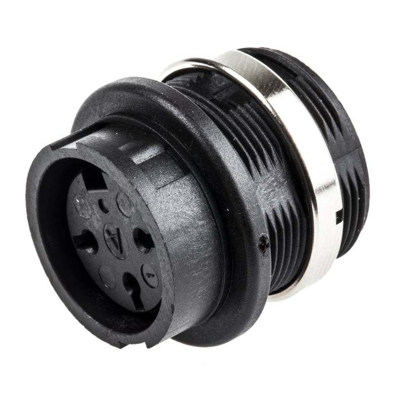 1 pcs - Amphenol, signalmate C091 3 Pole M16 Din Socket, 5.0A, 300 V IP40, Panel Mount