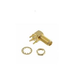 1 pcs : RF2-100D-T-00-50-G-HDW-RP - RF Connectors / Coaxial Connectors SMA R/A RP JACK PCB MOUNT19.4MM,