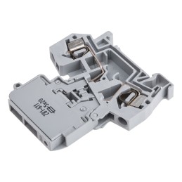 1 pcs - Wago 281 Series Grey Fuse Terminal Block, 4mm², Single-Level, Cage Clamp Termination, Fused