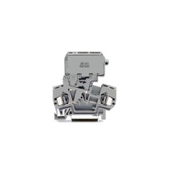 1 pcs - Wago 281 Series Grey Fuse Terminal Block, 4mm², Single-Level, Cage Clamp Termination, Fused
