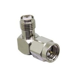 1 pcs : CONSMA010 - RF Adapters - In Series SMA Male to SMA Fml Right Angle Adaptor