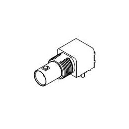 1 pcs : 73100-0131 - RF Connectors / Coaxial Connectors 50OHMS BNC R/A PCB RECPT