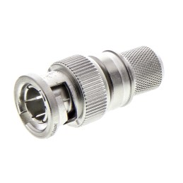 15 pcs - Telegartner, Plug Cable Mount BNC Connector, 75Ω, Crimp Termination, Straight Body