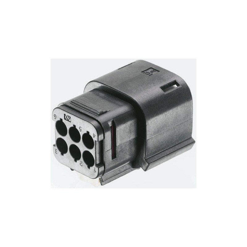 1 pcs - Molex, MX150L Female Connector Housing, 5.84mm Pitch, 2 Way, 1 Row