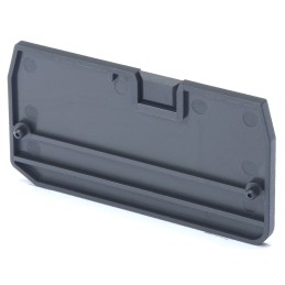 10 pcs - XW5E End Cover for use with XW5G-P4.0-1.1-1 Grounding Terminal Block, XW5T-P4.0-1.1-1 Feed Through Terminal Block