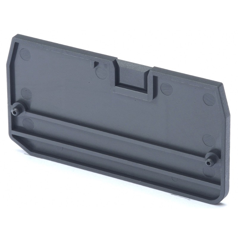 10 pcs - XW5E End Cover for use with XW5G-P4.0-1.1-1 Grounding Terminal Block, XW5T-P4.0-1.1-1 Feed Through Terminal Block