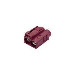 1 pcs : FKDFDDK - RF Connectors / Coaxial Connectors Dual FAKRA Code D Bordeaux Violet Jack