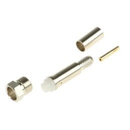 1 pcs - RS PRO, jack Cable Mount FME Connector, 50Ω, Crimp Termination, Straight Body