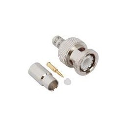 1 pcs : 000-68175-11RFX - RF Connectors / Coaxial Connectors STRT. CRIMP PLUG RG59/PLENUM 50ohm