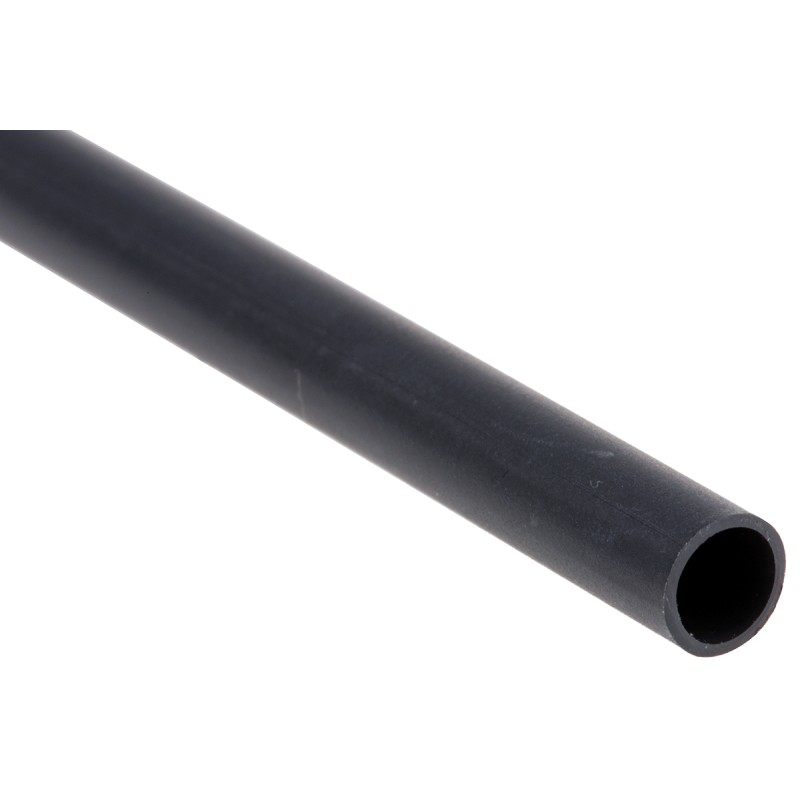 1 pcs - TE Connectivity Adhesive Lined Heat Shrink Tubing, Black 4mm Sleeve Dia. x 1.2m Length 4:1 Ratio, ATUM Series