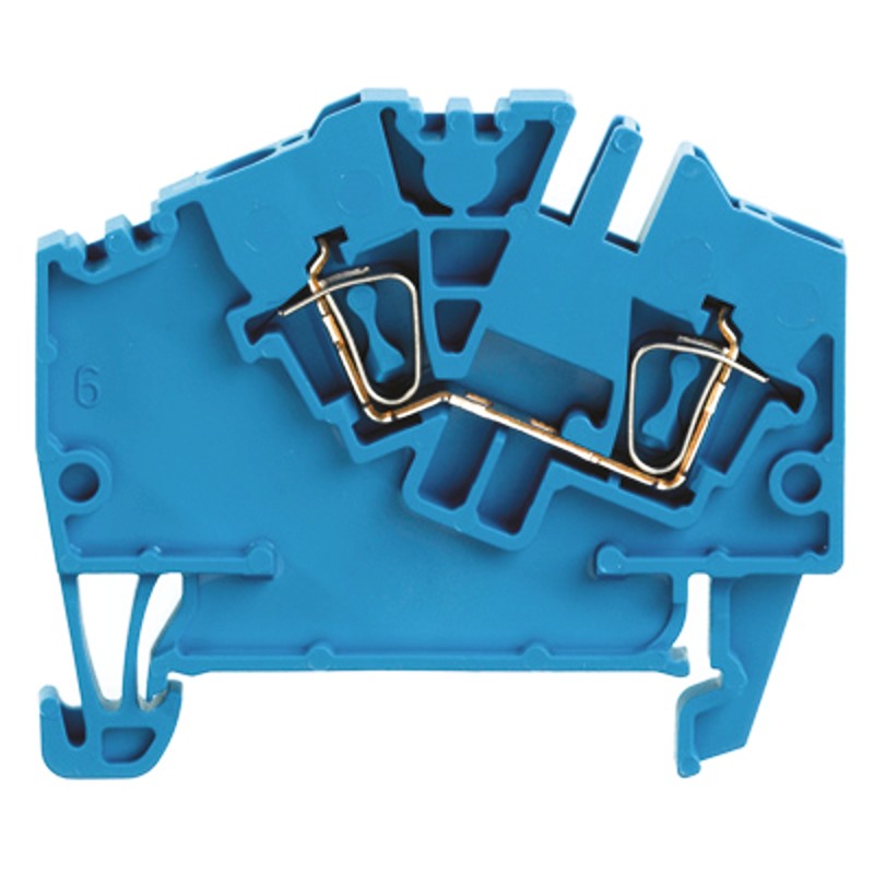 10 pcs - Weidmuller Z Series Blue Feed Through Terminal Block, 2.5mm², Single-Level, Clamp Termination