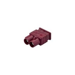 1 pcs : FKDMDG - RF Connectors / Coaxial Connectors Dual FAKRA Code D Bordeaux Violet Plug
