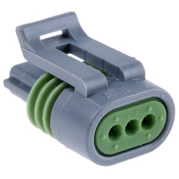 1 pcs - Delphi, Metri-Pack 150.2 Pull-To-Seat Automotive Connector Socket 3 Way, Crimp Termination