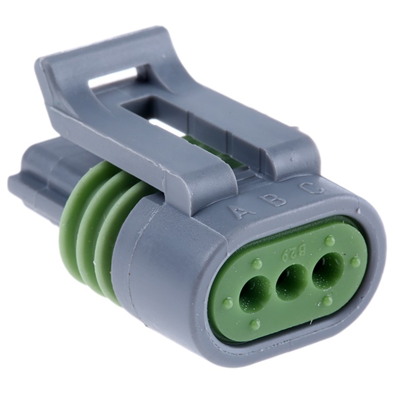 1 pcs - Delphi, Metri-Pack 150.2 Pull-To-Seat Automotive Connector Socket 3 Way, Crimp Termination