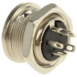 1 pcs - RS PRO 4 Pole Din Socket, 4A, 100 V ac, Female, Panel Mount