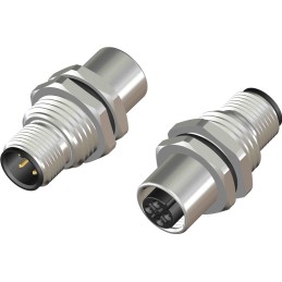 1 pcs - RS PRO 4 Pole Plug M12 Socket Adapter