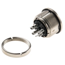 1 pcs - binder Circular Connector, 4 Contacts, Panel Mount, M16 Connector, Socket, Female, IP67, 723 Series