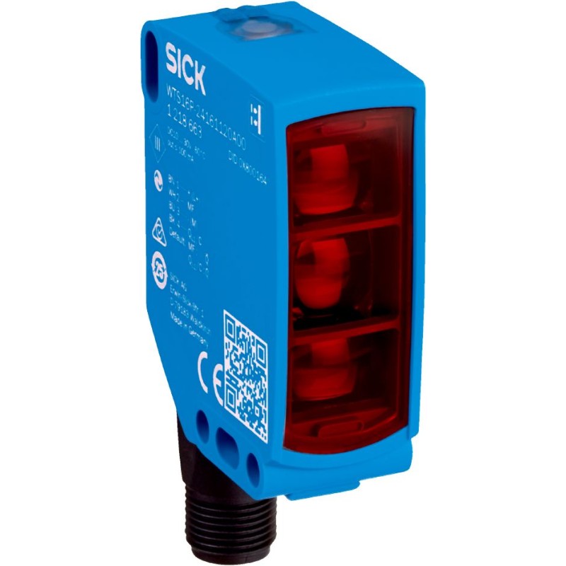 1 pcs - Sick Proximity Photoelectric Sensor, Rectangular Sensor, 50 - 750 mm Detection Range IO-LINK