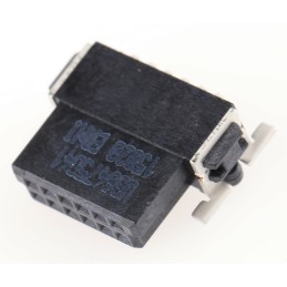 1 pcs - ERNI SMC Series Right Angle Surface Mount PCB Socket, 12-Contact, 2-Row, 1.27mm Pitch, Solder Termination