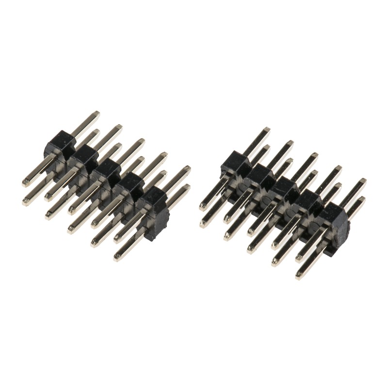10 pcs - HARWIN M22 Series Straight Through Hole Pin Header, 10 Contact(s), 2.0mm Pitch, 2 Row(s), Unshrouded