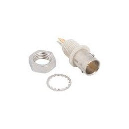 1 pcs : 112432 - RF Connectors / Coaxial Connectors BNC BULKHEAD RECPT ISO 75 OHM-PNL/THK