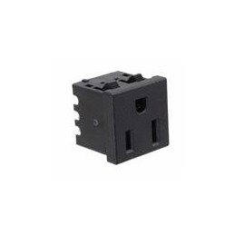 1 pcs : NEMA-5-3-HW - AC Power Entry Modules RECEPTACLE, PANEL SNAP, HORIZONT