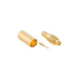 1 pcs : 262110 - RF Connectors / Coaxial Connectors MMCX CRIMP PLUG RG316 DOUBLE BRAID