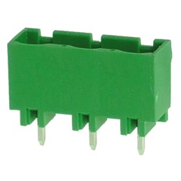 10 pcs - RS PRO 7.62mm Pitch 3 Way Pluggable Terminal Block, Header, Through Hole, Solder Termination