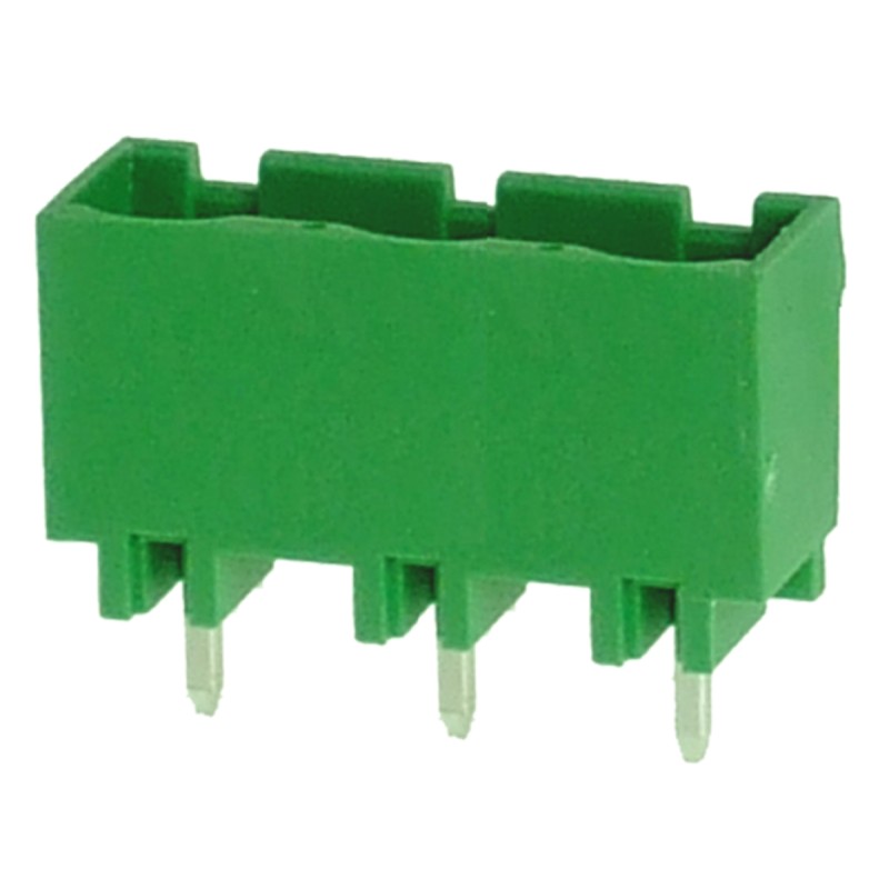 10 pcs - RS PRO 7.62mm Pitch 3 Way Pluggable Terminal Block, Header, Through Hole, Solder Termination