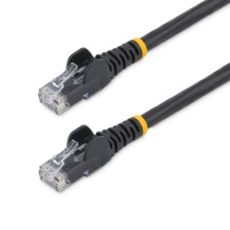 1 pcs - Startech Cat6 Male RJ45 to Male RJ45 Ethernet Cable, U/UTP, Black PVC Sheath, 2m, CMG Rated