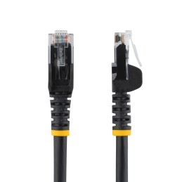 1 pcs - Startech Cat6 Male RJ45 to Male RJ45 Ethernet Cable, U/UTP, Black PVC Sheath, 2m, CMG Rated