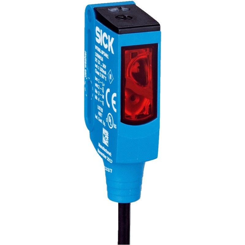 1 pcs - Sick Background Suppression Photoelectric Sensor, Rectangular Sensor, 25 - 300 mm Detection Range IO-LINK