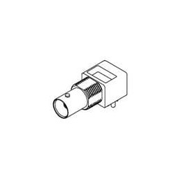1 pcs : 73101-0400 - RF Connectors / Coaxial Connectors BNC RA JACK PCB 75 OHM AU
