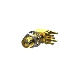 1 pcs : EMPCB.CSMAFSTJ.NI - RF Connectors / Coaxial Connectors SMA(F)ST FOR PCB EDGE MOUNT NI PLATING