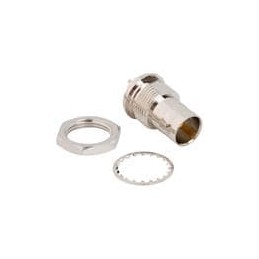 1 pcs : 031-70576-12G - RF Connectors / Coaxial Connectors BNCPCB Str TH JkBkhd 75 Ohm 12G Opt