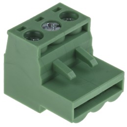 10 pcs - RS PRO 5mm Pitch 3 Way Pluggable Terminal Block, Plug, Through Hole, Screw Termination