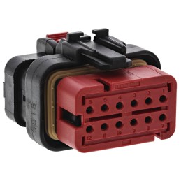 1 pcs - TE Connectivity, AMPSEAL 16 Automotive Connector Plug 12 Way