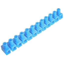 10 pcs - RS PRO Non-Fused Terminal Block, 12-Way, 24A, 14 AWG Wire, Screw Down Termination