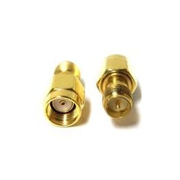 1 pcs : ADP-SMAM-SMAFRP - RF Adapters - In Series Adapter SMA Male to SMA Female revers polarity