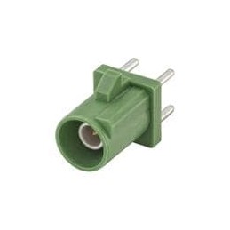1 pcs : 59S10H-400T5-E - RF Connectors / Coaxial Connectors FAKRA Straight Plug PCB w/Housing Green